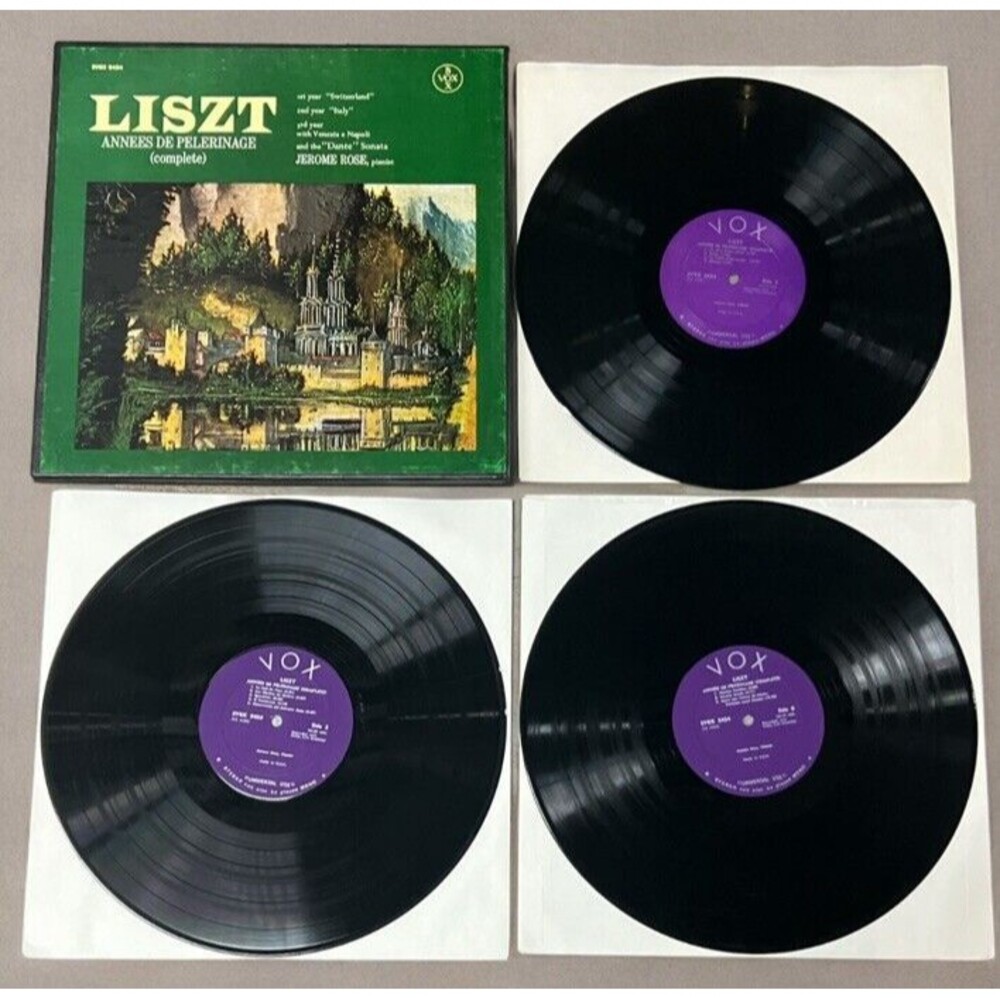 Liszt - Annees de Pelerinage Complete LP Box Set Vox Box